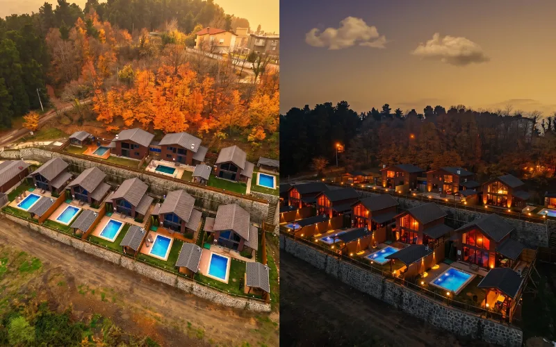 Göl Manzaralı Jakuzili Ve Özel Havuzlu Suit Bungalov - 15